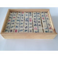 Подгонянные блоки игра Домино набор в деревянной коробке